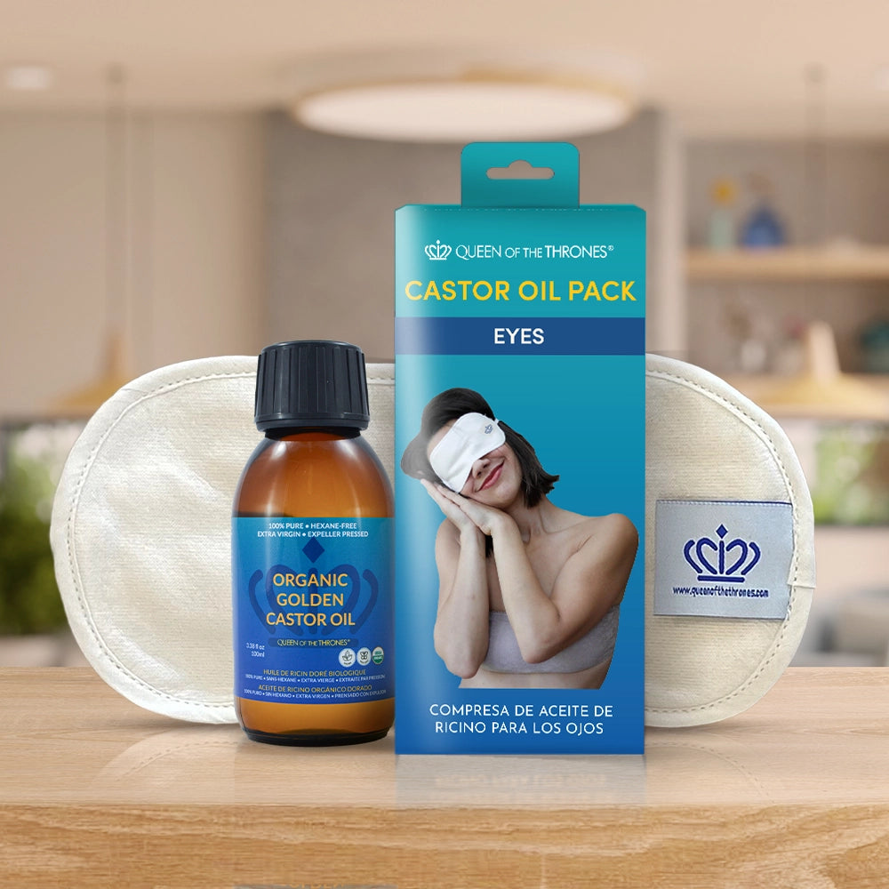 Kit de Compresas de Aceite de Ricino para los Ojos