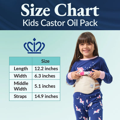 Kids Castor Oil Pack + Organic Golden Castor Oil 16.9 oz